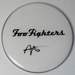 William Goldsmith FOO FIGHTERS Signed Autograph Auto 12" Drumhead Drum Head JSA
