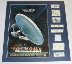 WILLIAM SHATNER STAR TREK SIGNED AUTOGRAPH 28×28 POSTER DISPLAY BY 8 JSA BAS
 COLLECTIBLE MEMORABILIA