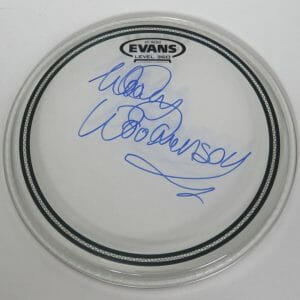 Woody Woodmansey DAVID BOWIE BAND Signed Autograph 10" Drumhead Drum Head JSA
Opens in a new window or tab