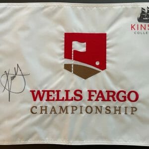 Xander Schauffele signed Wells Fargo Pin Flag JSA COA Masters Golf Auto G37
Opens in a new window or tab