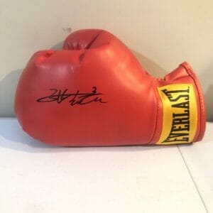 ZHILEI ZHANG SIGNED AUTOGRAPH EVERLAST BOXING GLOVE COA WBO CHAMP CHINA OLYMPICS
Opens in a new window or tab