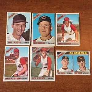 (6) 1966 Topps Baseball INDIANS ROOKIE STARS BROWN LANDIS SIMS See Pics
Opens in a new window or tab