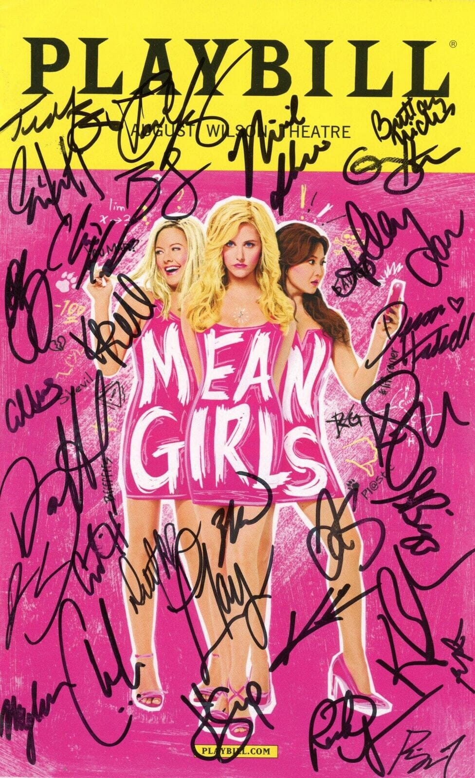 Mean Girls The Musical Original Cast Autographs Signed Broadway