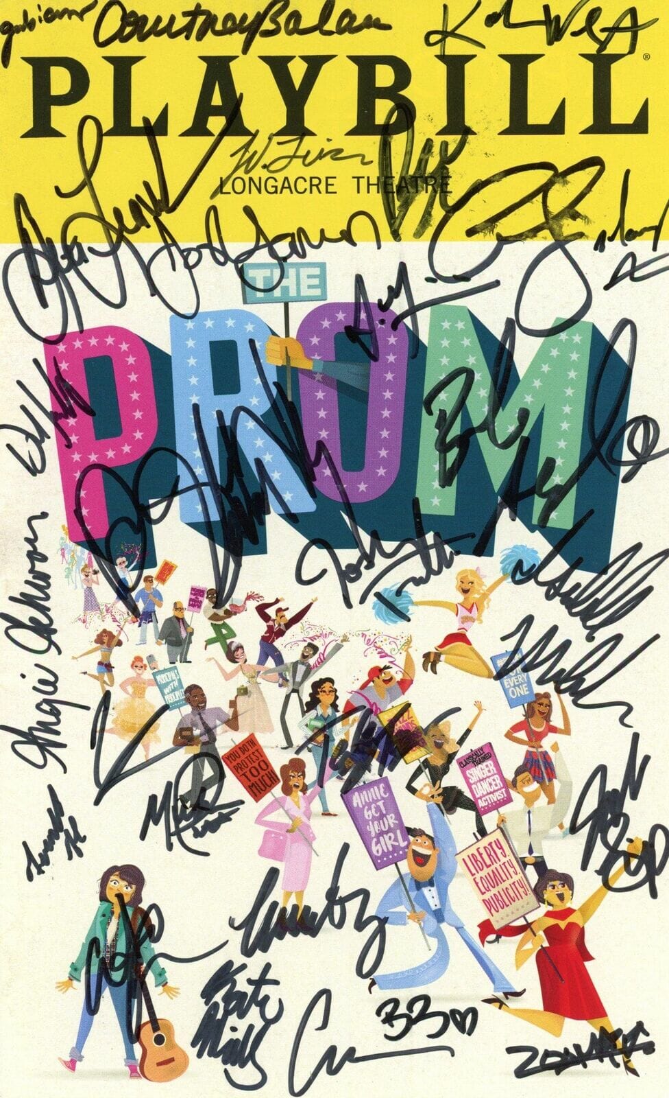 "The Prom" Original Cast AUTOGRAPHS Signed Broadway Playbill - Beth ...