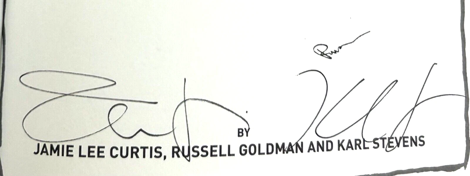 JAMIE LEE CURTIS +2 Signed Autograph 