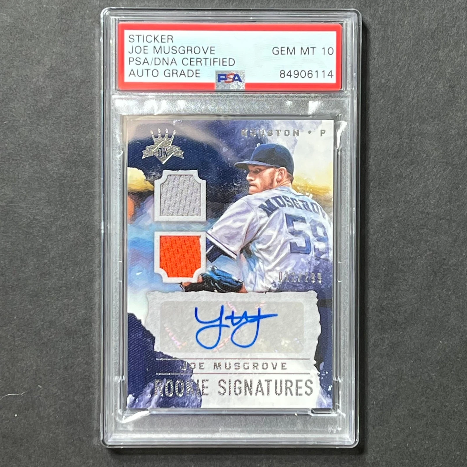 2017 Panini Diamond Kings #RS-JM Joe Musgrove Signed Rookie Card PSA Slabbed Aut
