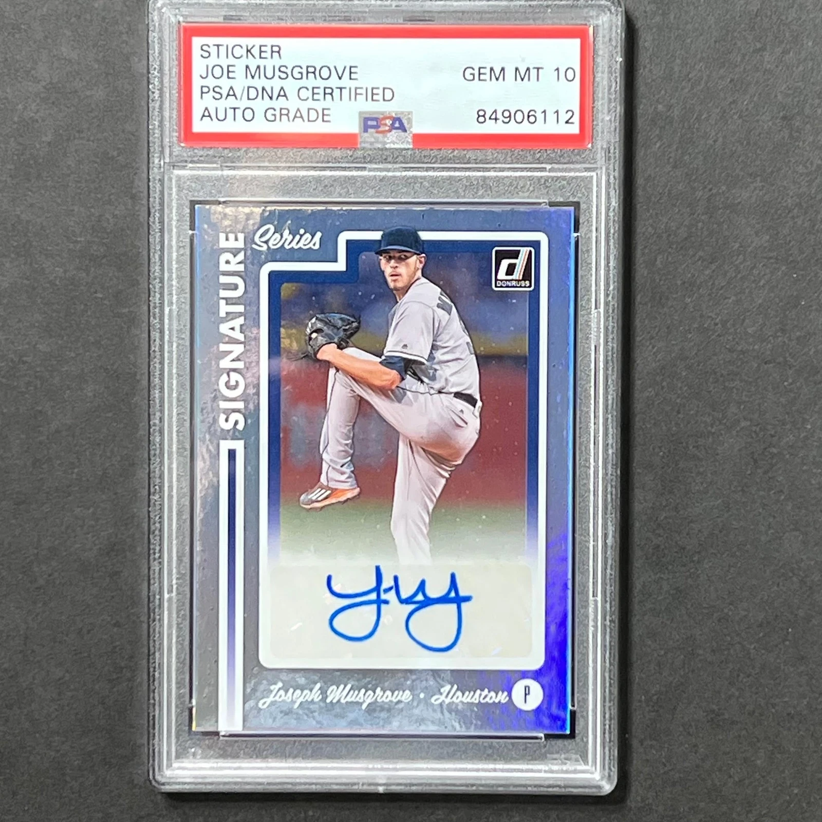 2017 Panini Donruss #SS-JM Joe Musgrove Signed Card PSA Slabbed Auto Grade 10 As
