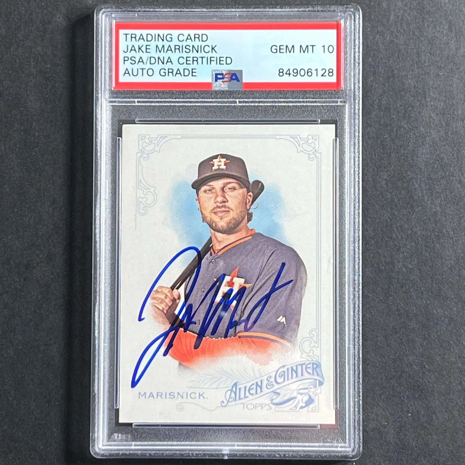 2015 Topps Allen & Ginter's #52 Jake Marisnick Signed Card PSA Slabbed Auto GRAD
