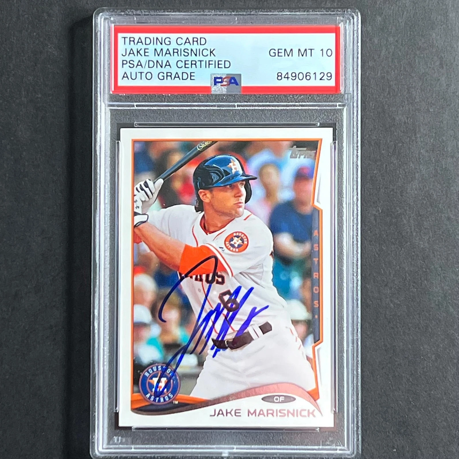 2014 Topps Update #US-46 Jake Marisnick Signed Card PSA Slabbed Auto GRADE 10 As
