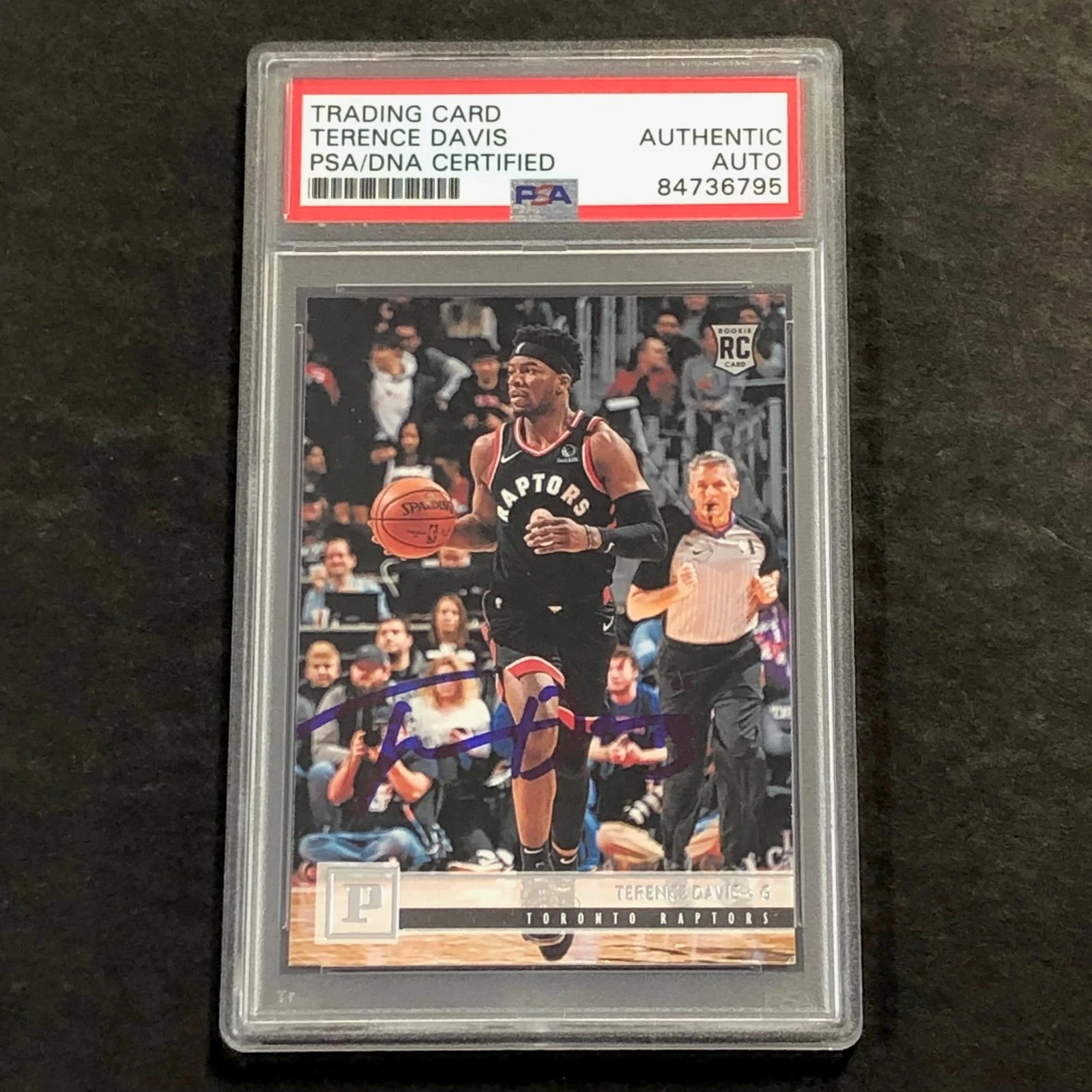 2019-20 Panini Chronicles #104 Terence Davis Signed Card AUTO PSA Slabbed RC Rap
