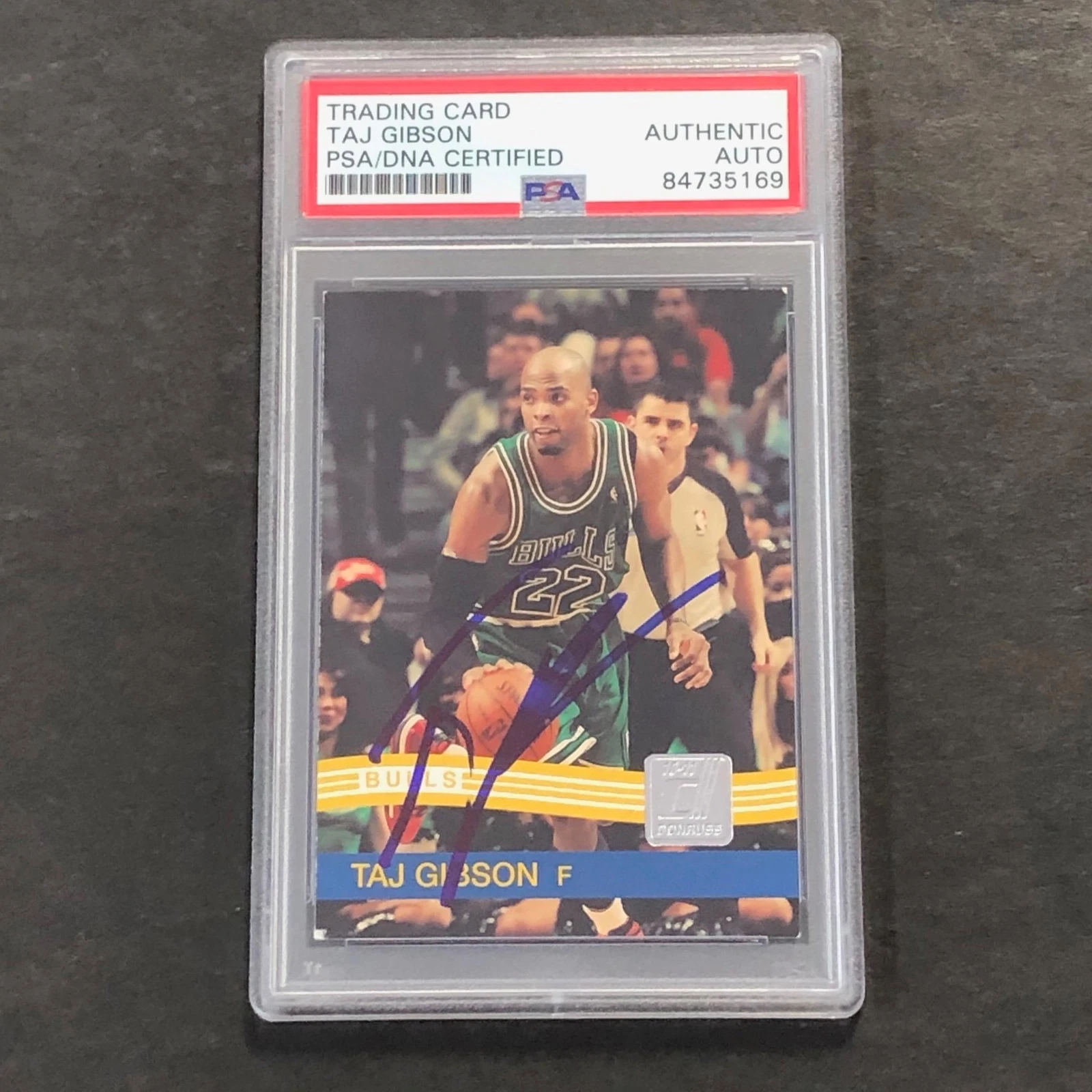 2010-11 Panini #38 Taj Gibson Signed Card Auto PSA Slabbed Bulls
