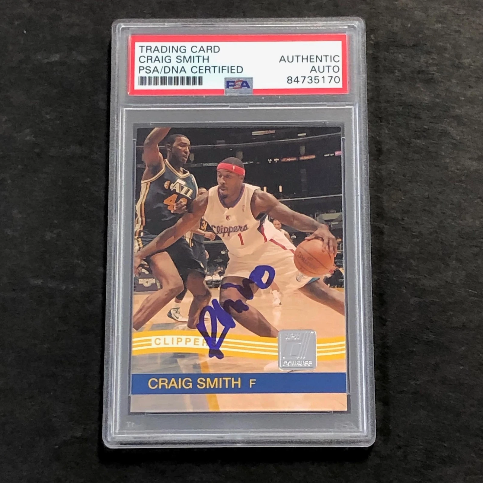 2010 Panini #200 Craig Smith Signed Card AUTO PSA Slabbed RC Clippers

