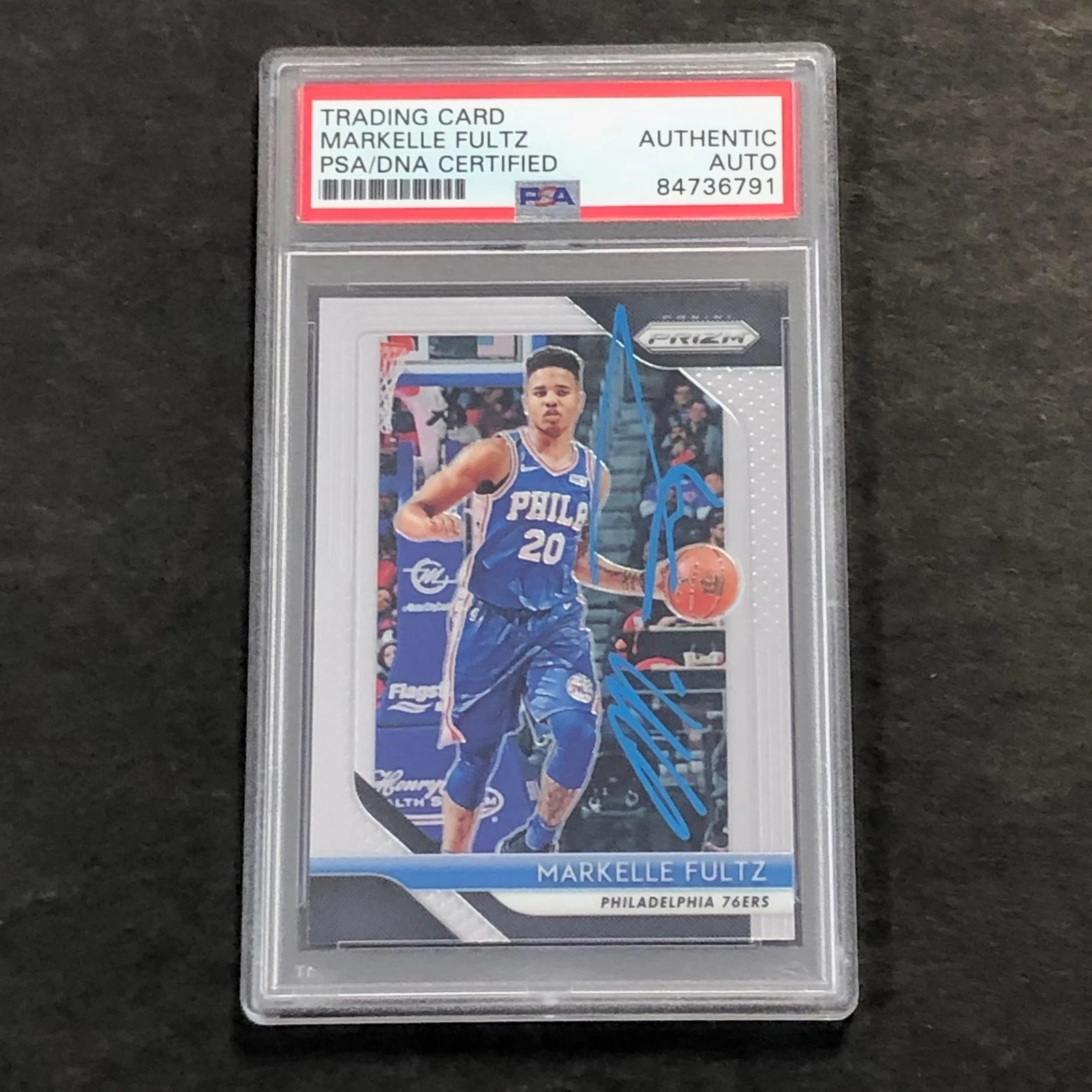 2018-19 Panini Prizm #229 Markelle Fultz Signed Card PSA Slabbed RC 76ers
