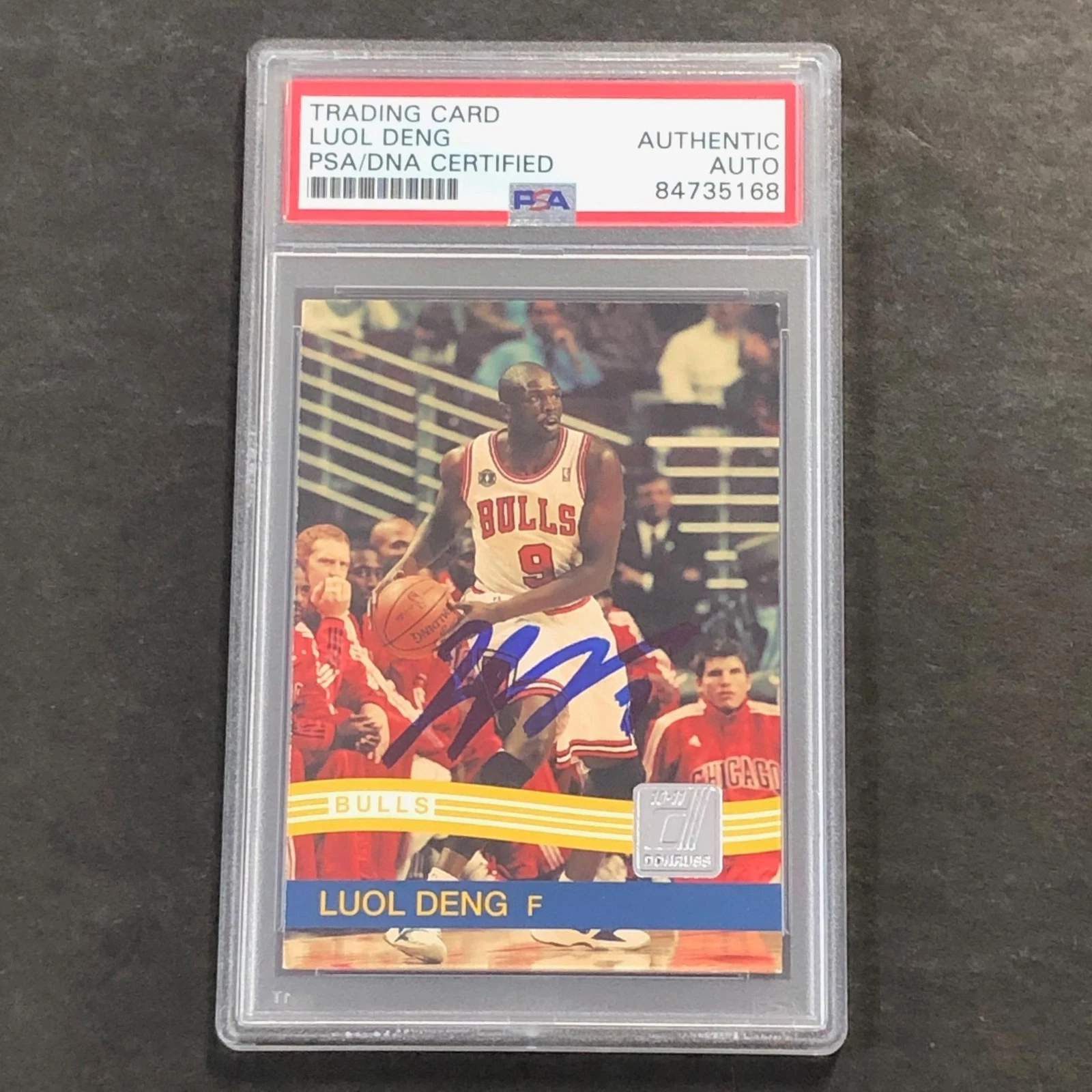 2010-11 Panini #40 Luol Deng Signed Card Auto PSA Slabbed Bulls

