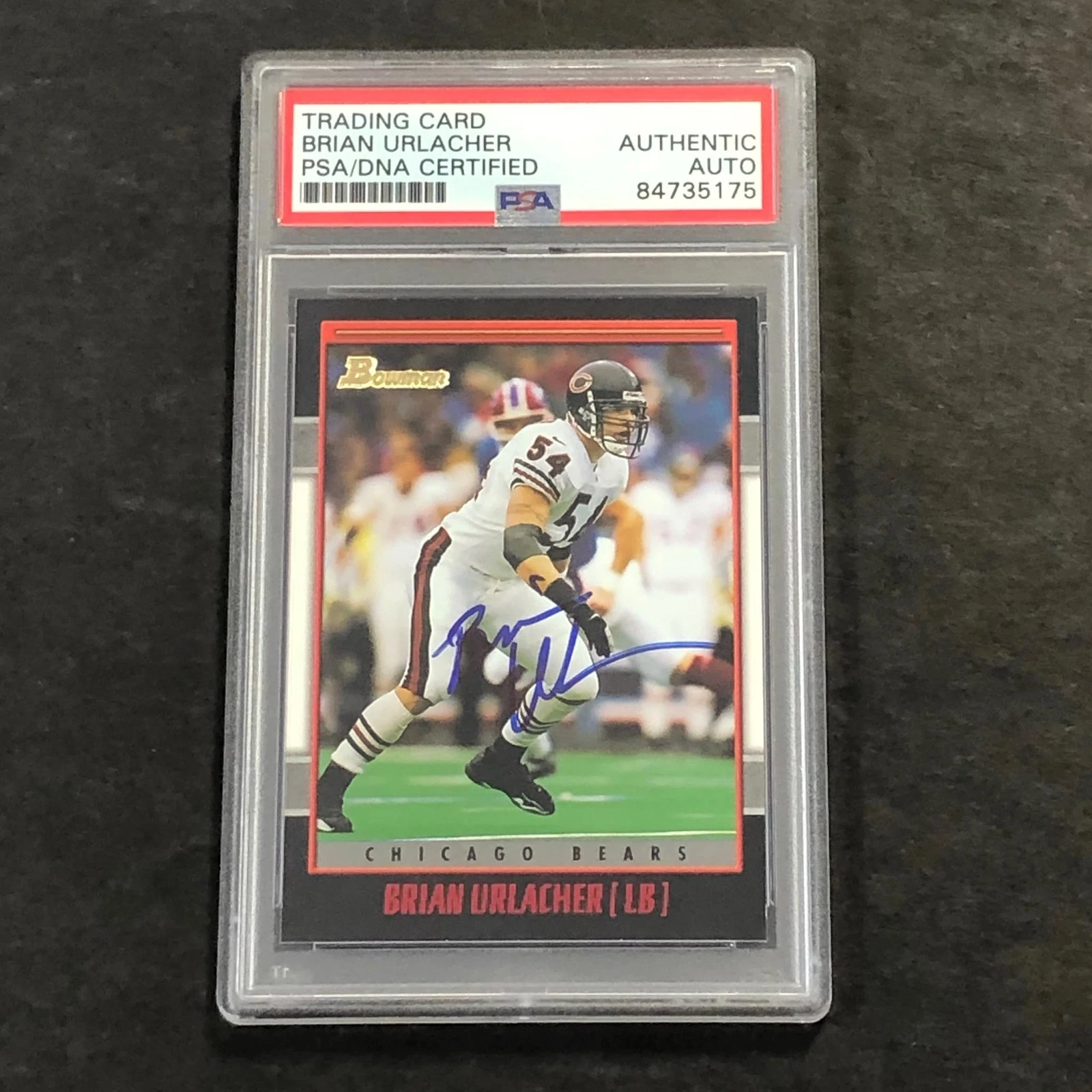 2011 Topps Brian Urlacher signed card PSA Slabbed Chicago Bears Signed
