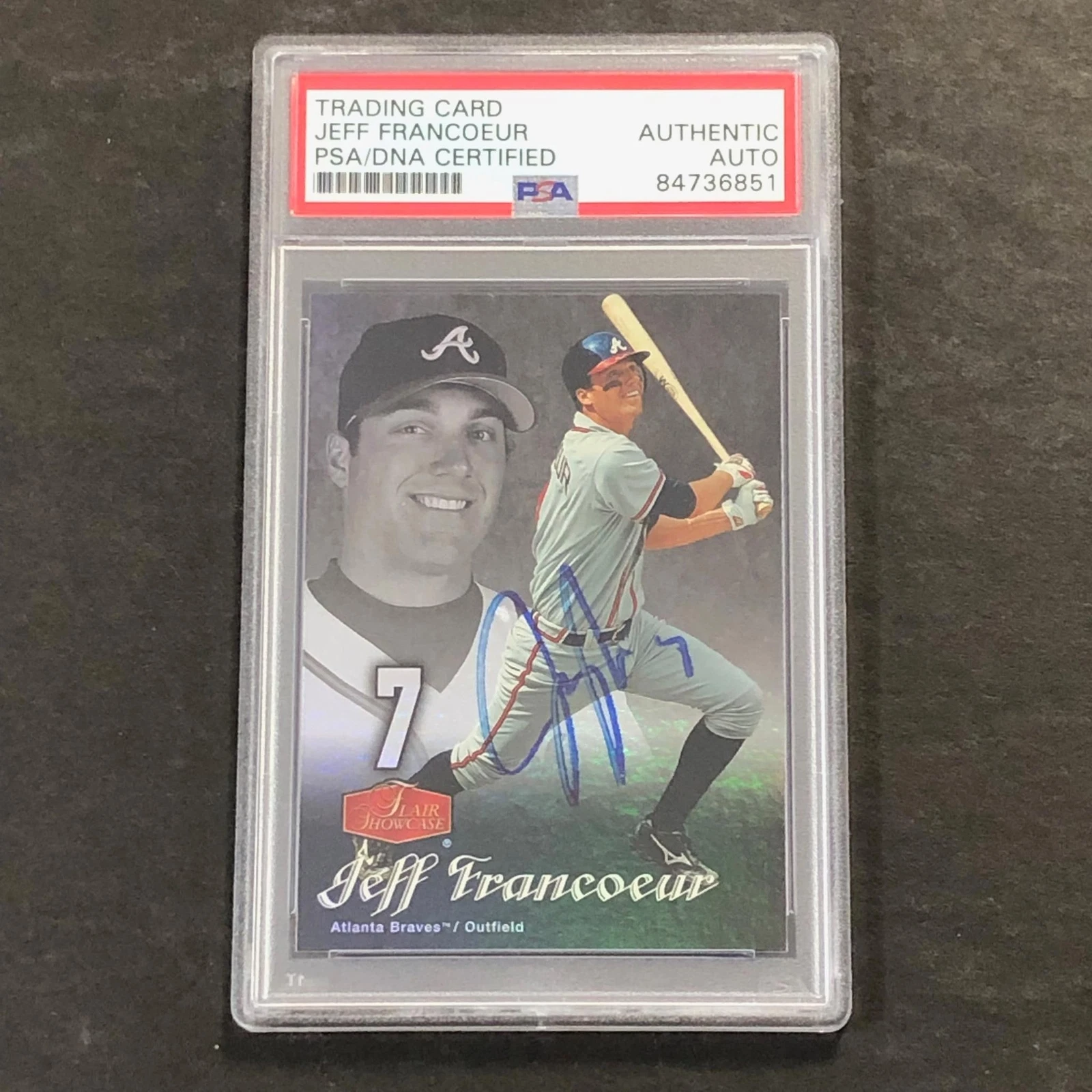2005 Fleer Jeff Francoeur #70 Signed Card AUTO PSA Slabbed
