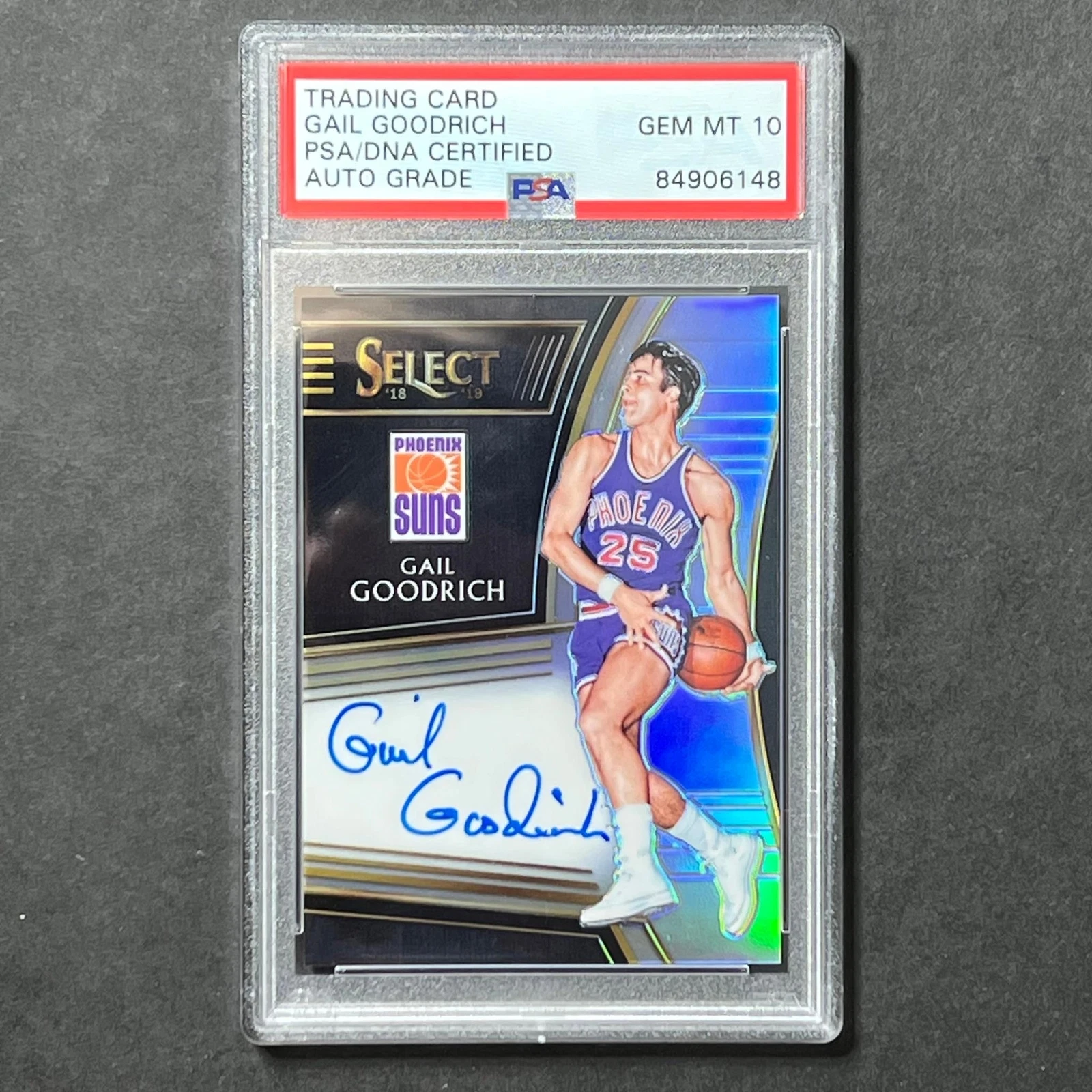 2018-19 Panini Select #SG-GGR Gail Goodrich Signed Card AUTO GRADE 10 PSA Slabbe
