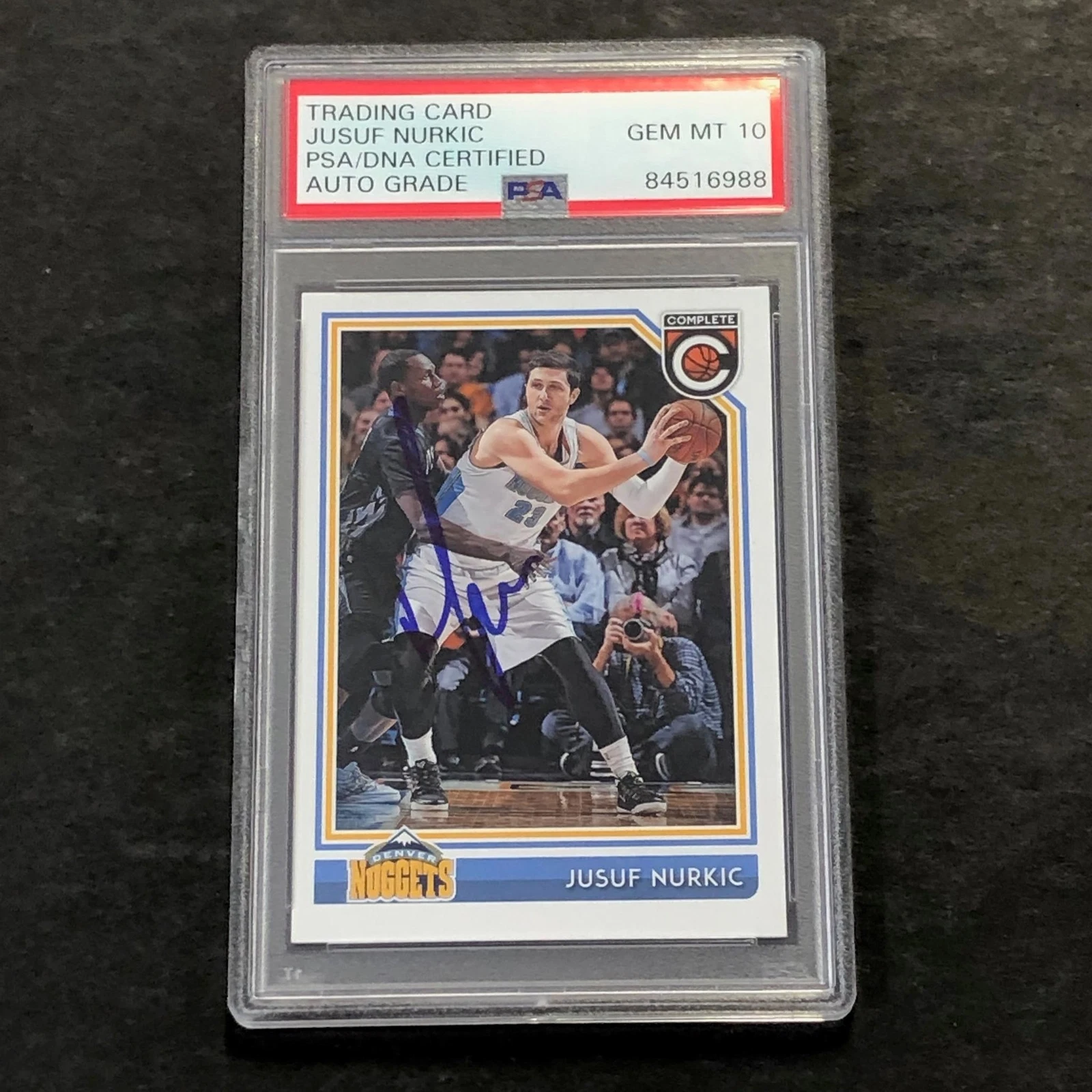2016-17 Panini Complete #233 Jusuf Nurkic Signed AUTO 10 PSA Slabbed Nuggets
