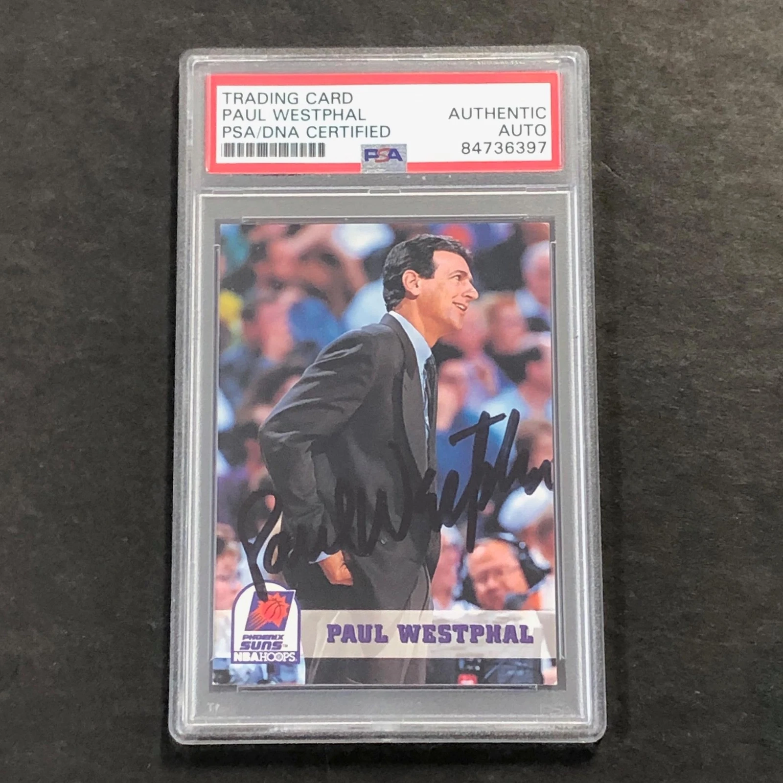 1993-94 Skybox #250 Paul Westphal Signed Card Auto PSA Slabbed Suns
