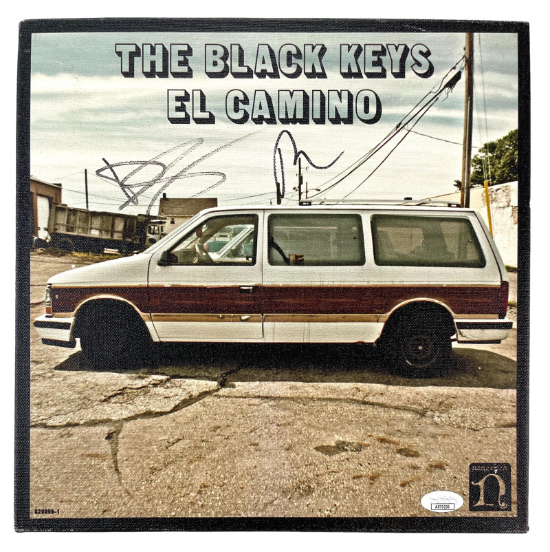 The Black Keys Signed Autograph 12X12 El Camino Canvas Patrick & Dan w/ JSA COA
