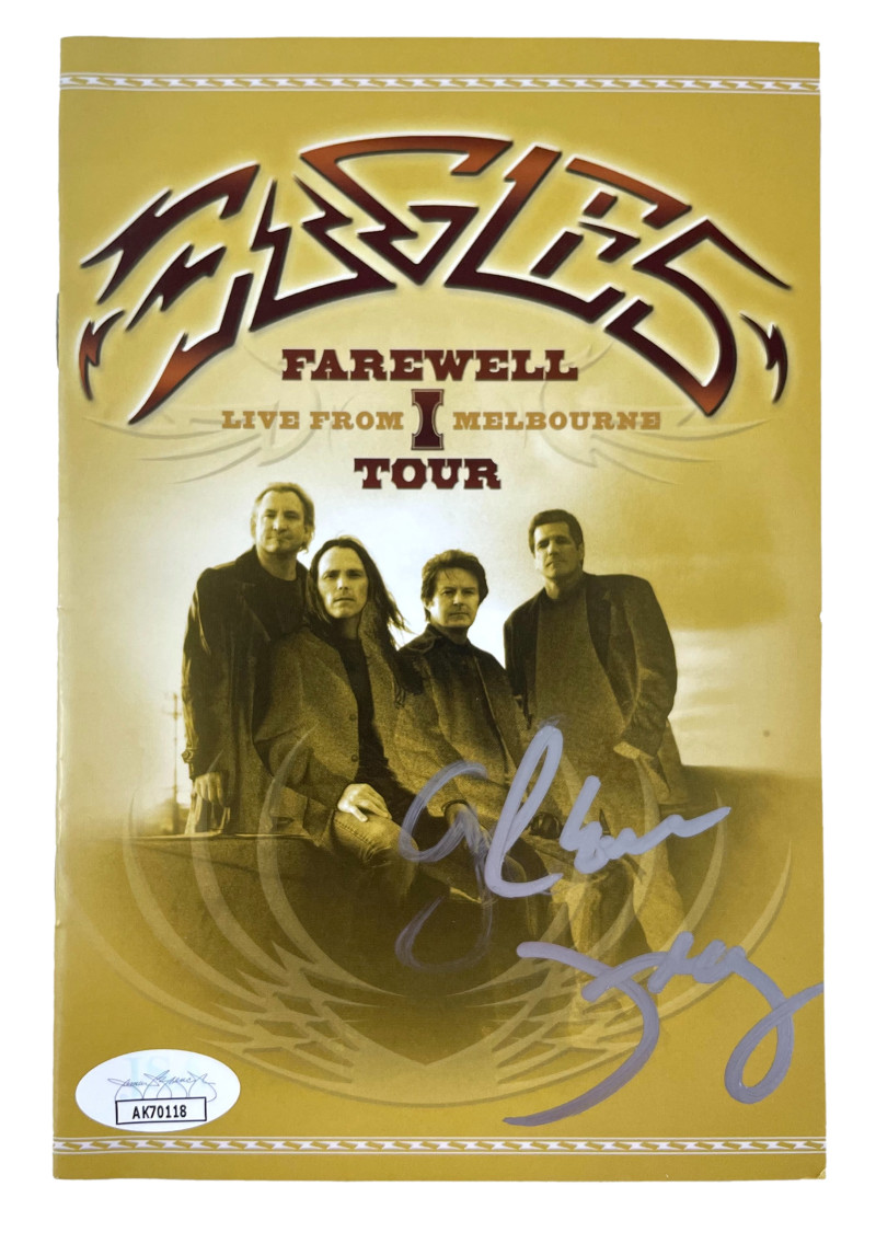 Glenn Frey Signed Autograph The Eagles Farewell Tour Live from Melbourne DVD JSA
