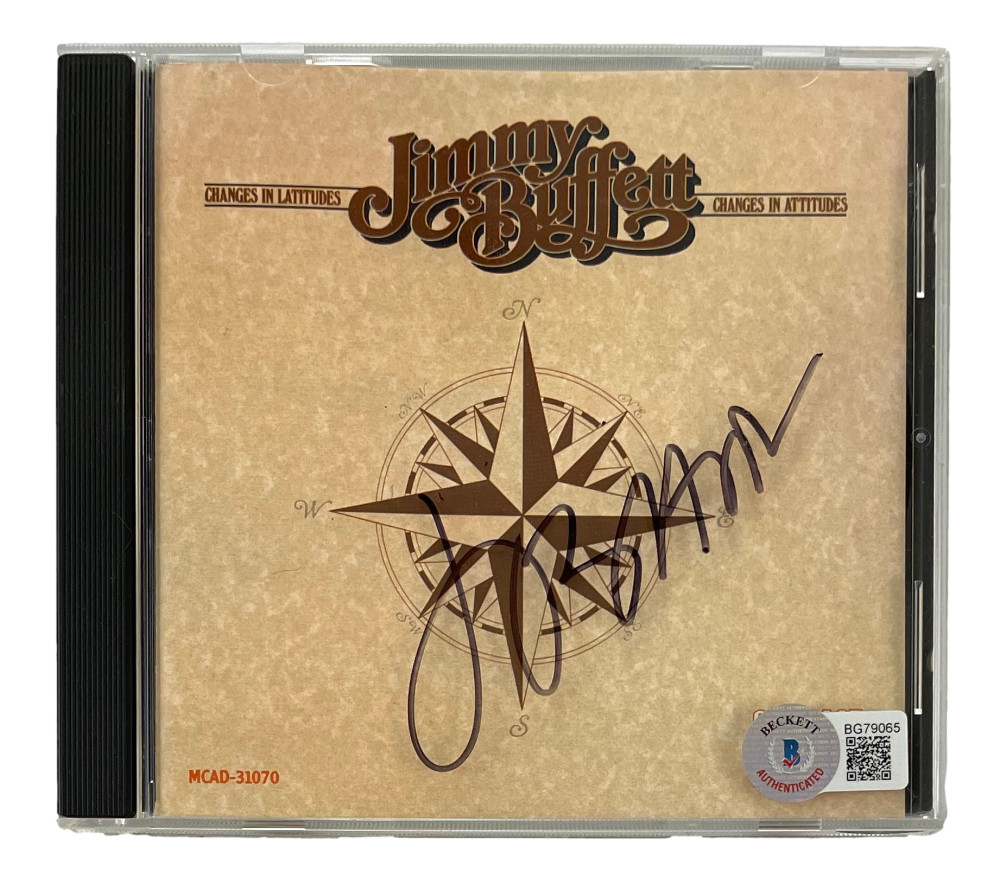 Jimmy Buffett Signed Autograph Changes in Latitudes Attitudes CD Jewel Case BAS
