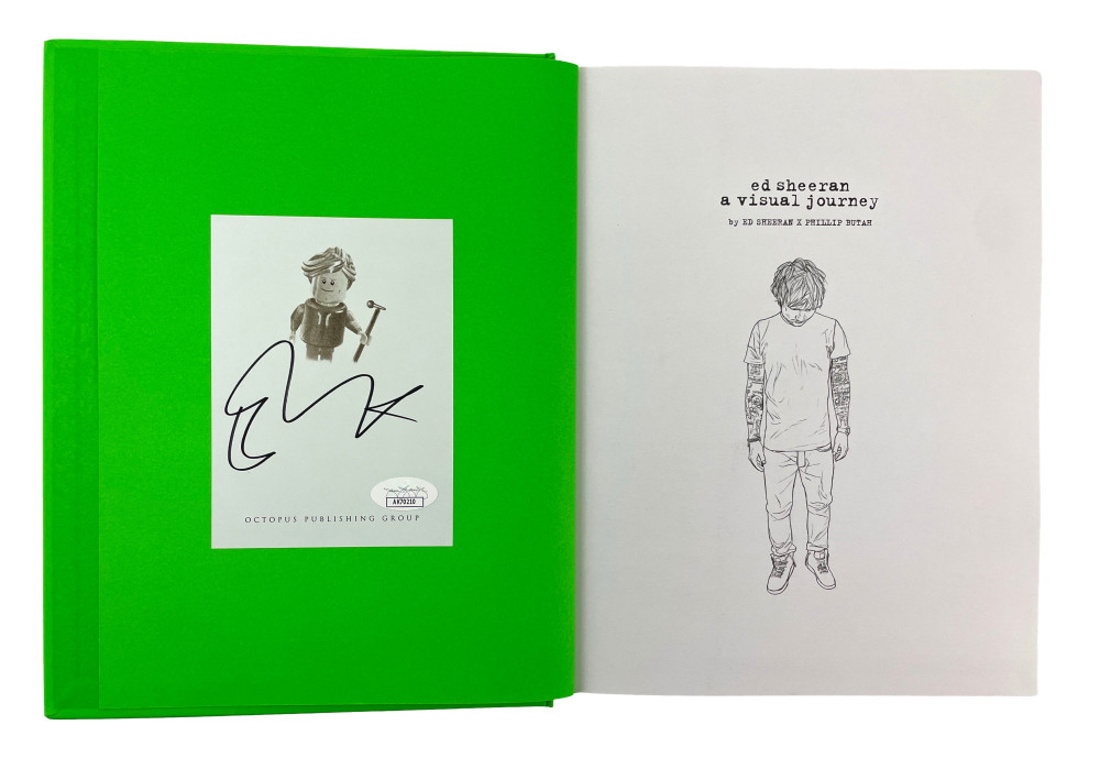 Ed Sheeran Signed Autograph A Visual Journey Book - Subtract Divide Multiply JSA
