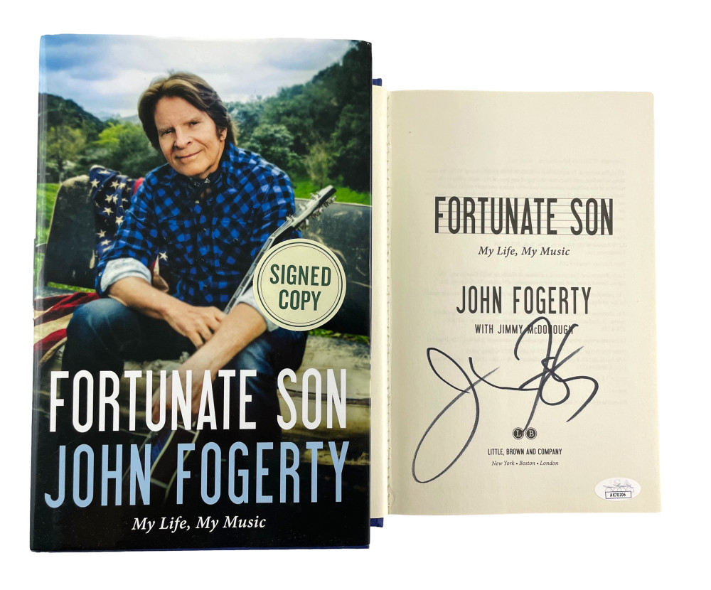 John Fogerty Signed Autograph Fortunate Son Book Creedence Clearwater Revival
