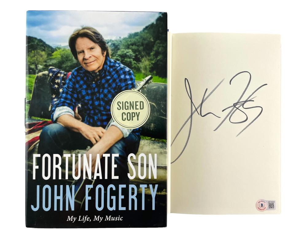 John Fogerty Signed Autograph Fortunate Son Book Creedence Clearwater w/ Beckett
