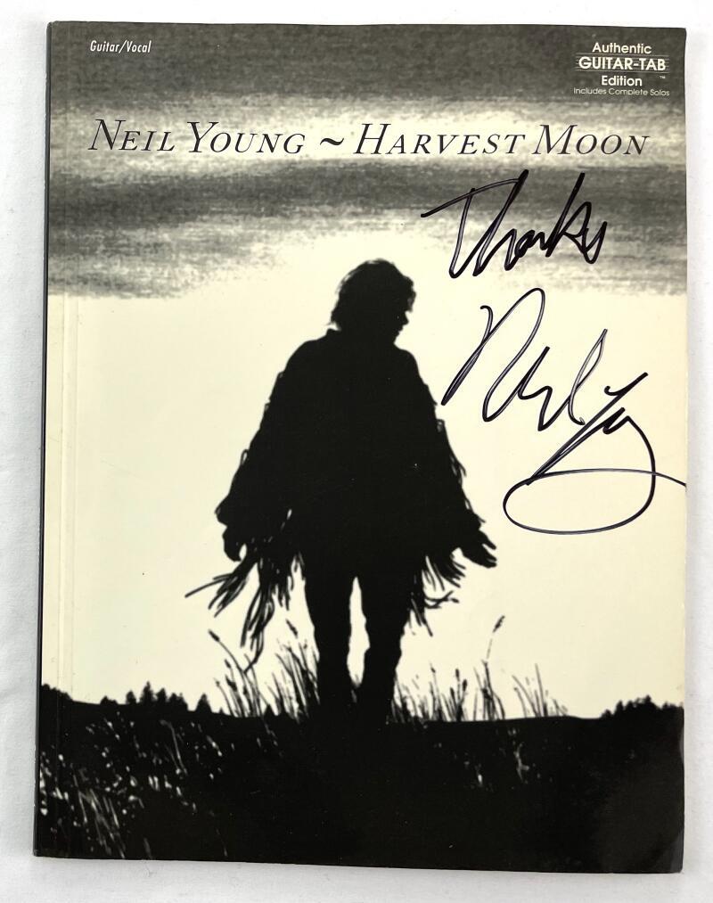 Neil Young Signed Autograph Harvest Moon Sheet Music Book - CSNY w/ JSA COA
