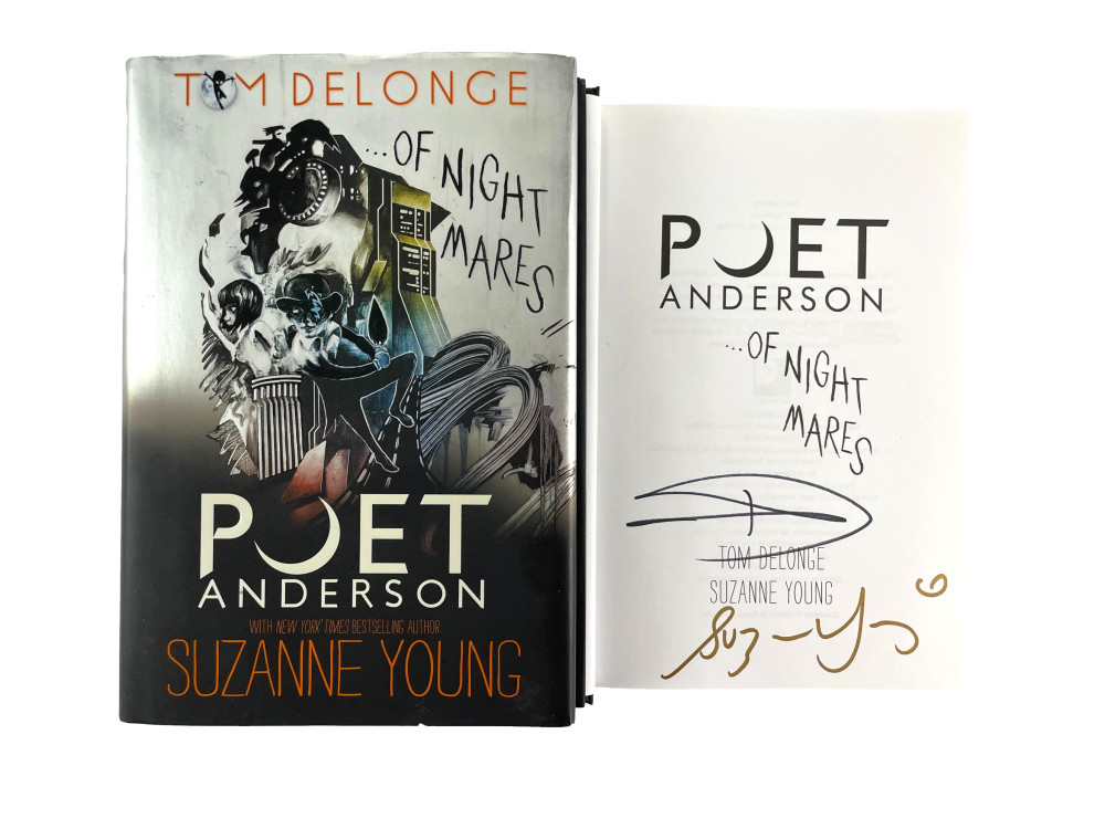 TOM DELONGE BLINK-182 SIGNED AUTOGRAPH POET ANDERSON IN DARKNESS BOOK COLLECTIBLE MEMORABILIA