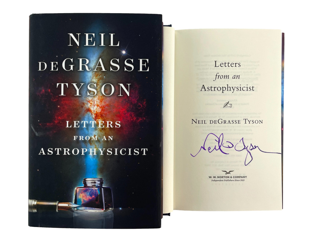 Neil deGrasse Tyson Signed Autograph Letters from an Astrophysicist Book
