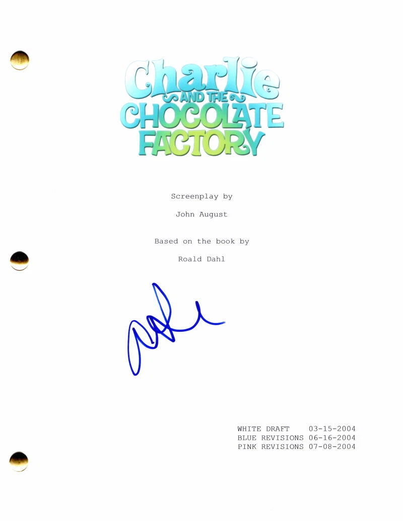 AnnaSophia Robb Signed Autograph Charlie and the Chocolate Factory Movie Script
