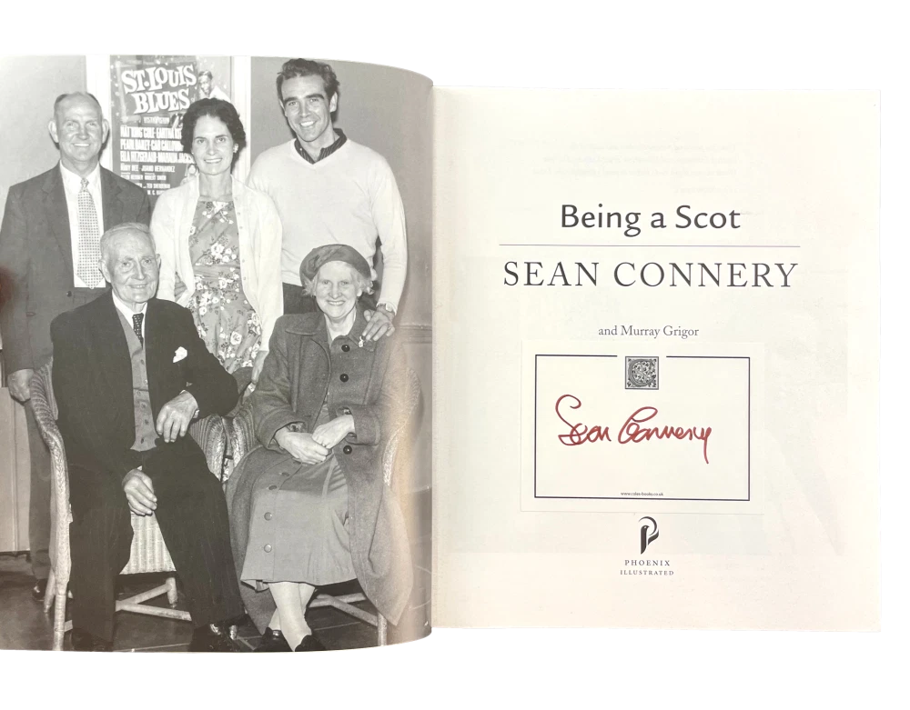 Sir Sean Connery Signed Autograph Being A Scot Book - James Bond 007 Very Rare!
