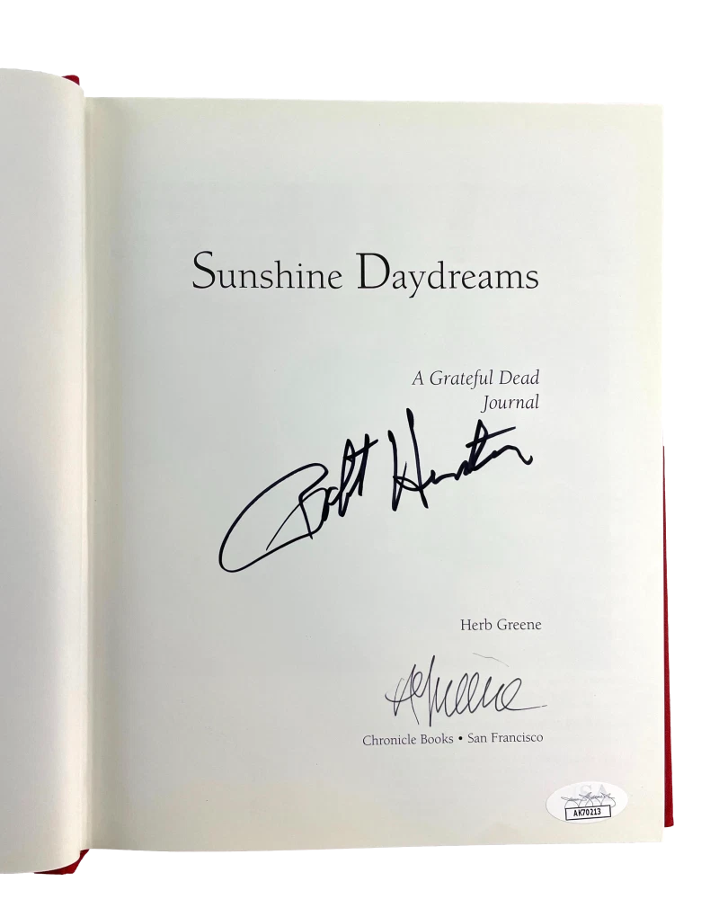 Robert Hunter Grateful Dead Signed Autograph Sunshine Daydreams Book w/ JSA COA
