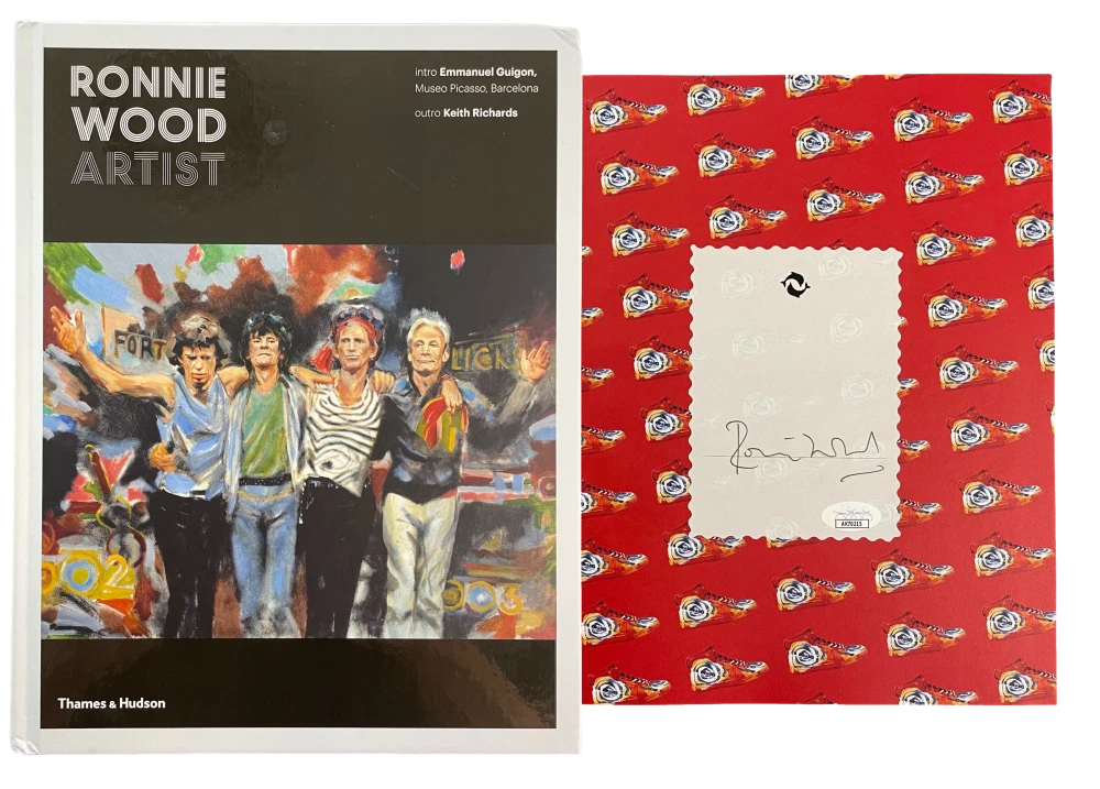 Ron Wood Signed Autograph Ronnie Wood Artist Book The Rolling Stones w/ JSA COA
