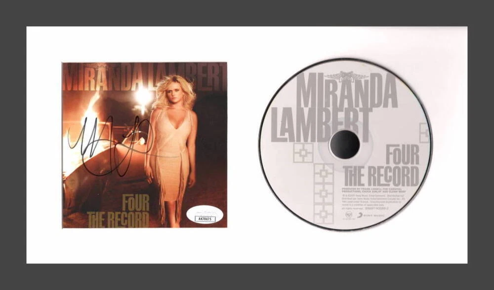 Miranda Lambert Signed Autograph Four the Record Framed CD Display - JSA COA
