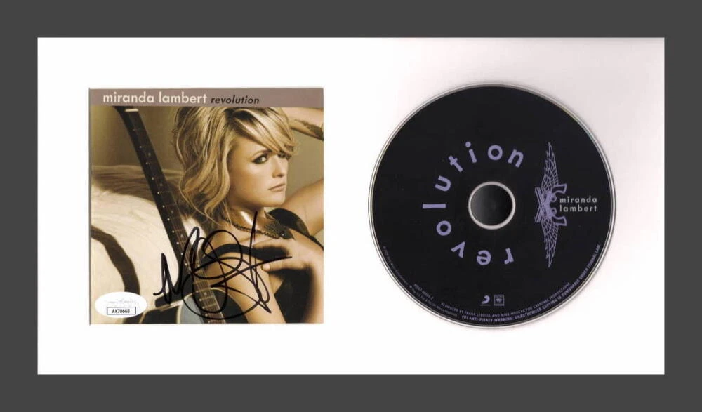 Miranda Lambert Signed Autograph Revolution Framed CD Display Ready to Hang! JSA
