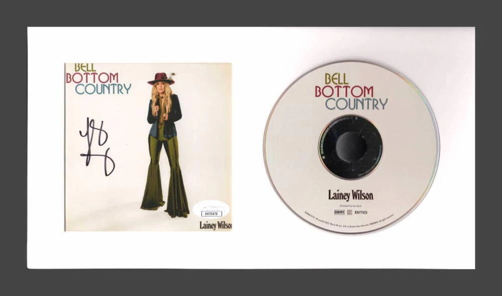 Lainey Wilson Signed Autograph Bell Bottom Country Framed CD Display w/ JSA COA
