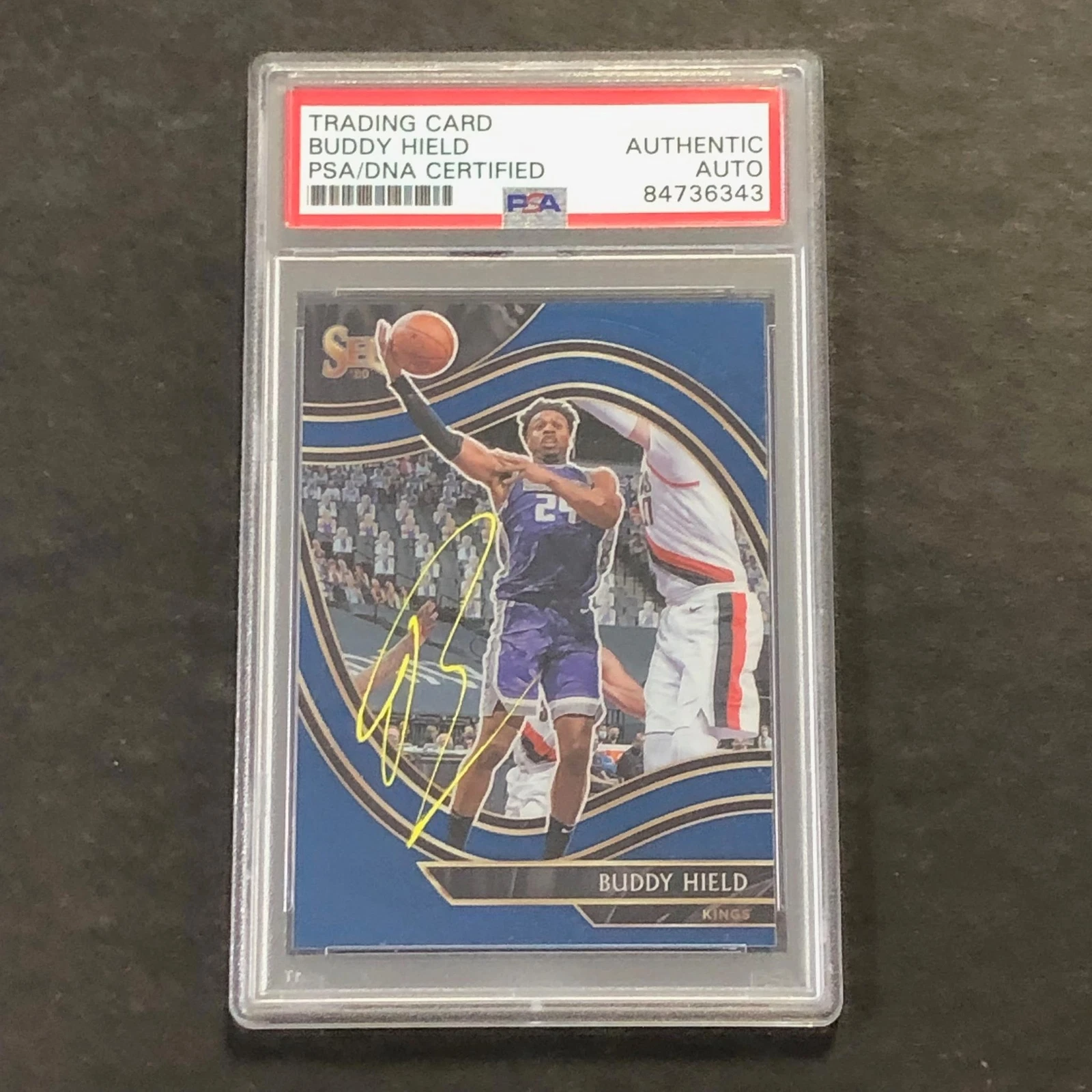2020-21 Panini Select #247 Buddy Hield Signed Card AUTO PSA Slabbed Kings
