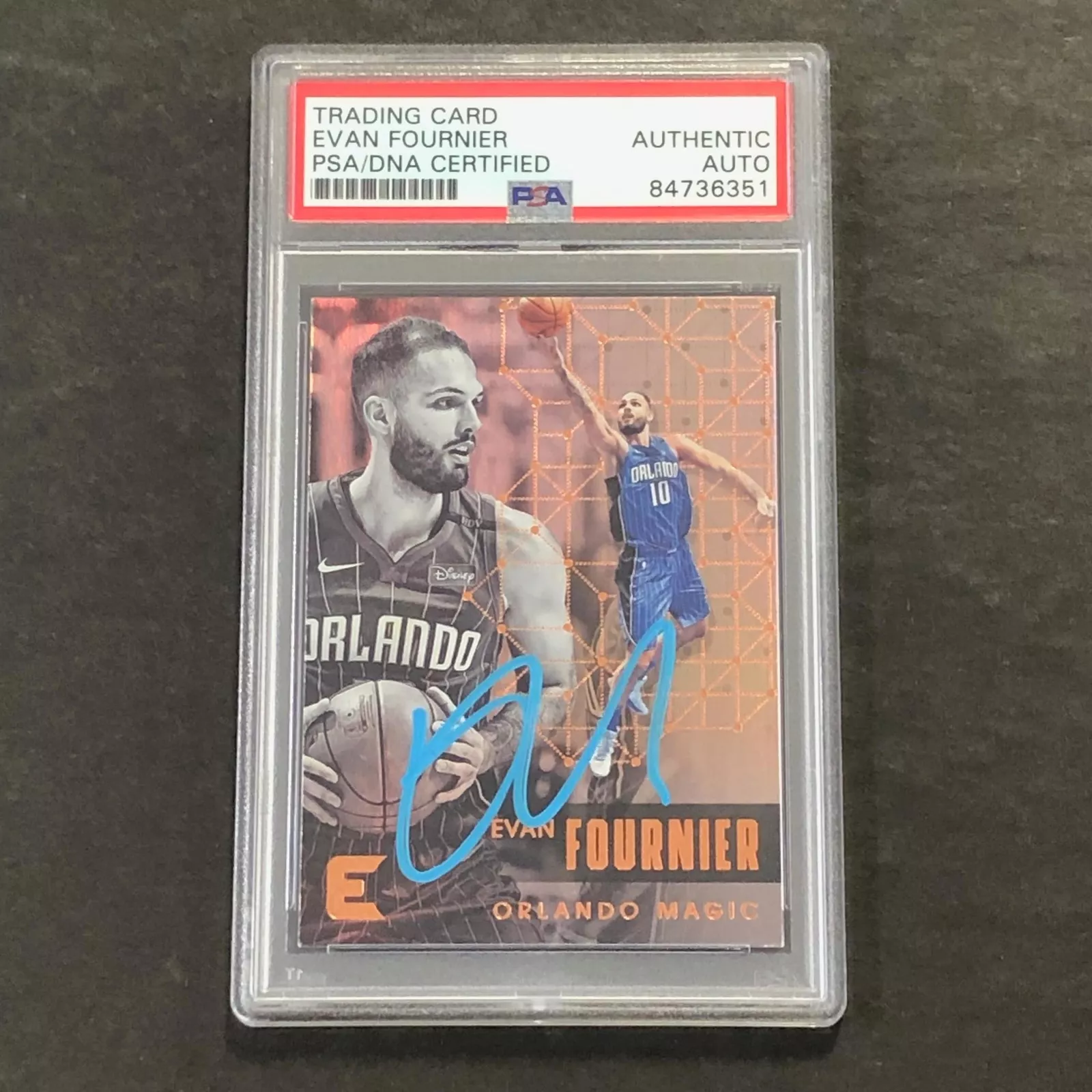 2017-18 Panini Essentials #65 EVAN FOURNIER Signed Card AUTO PSA Slabbed Magic
