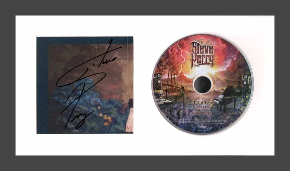 Steve Perry Journey Signed Autograph Traces Framed CD Display Ready to Hang! JSA
