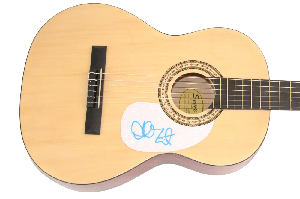 Alanis Morissette Signed Autograph Fender Acoustic Guitar Jagged Little Pill COA
