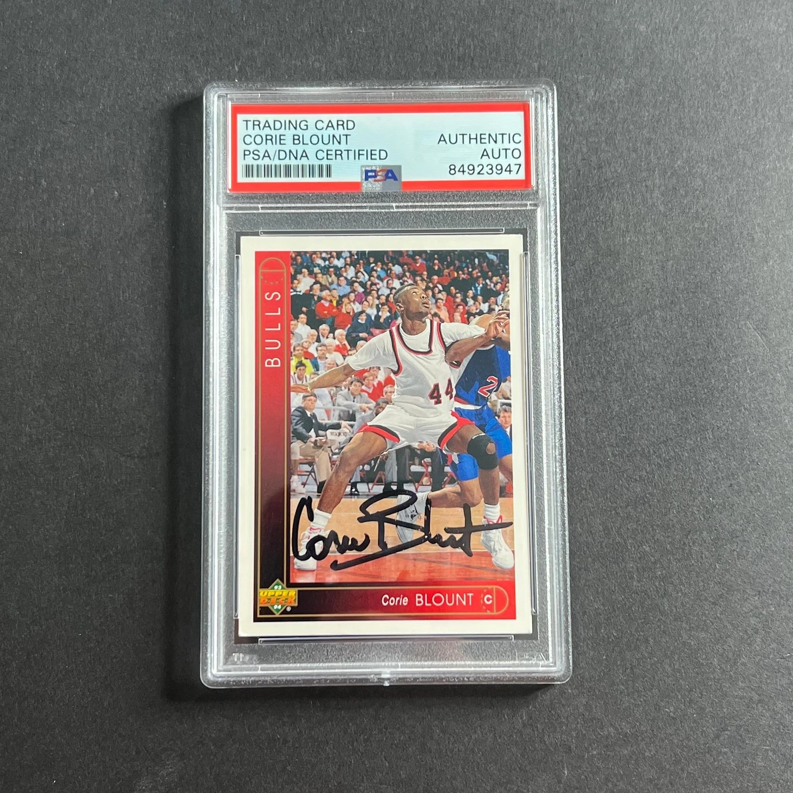 1993-94 Upper Deck #165 Corie Blount Signed Card AUTO PSA Slabbed Bulls
