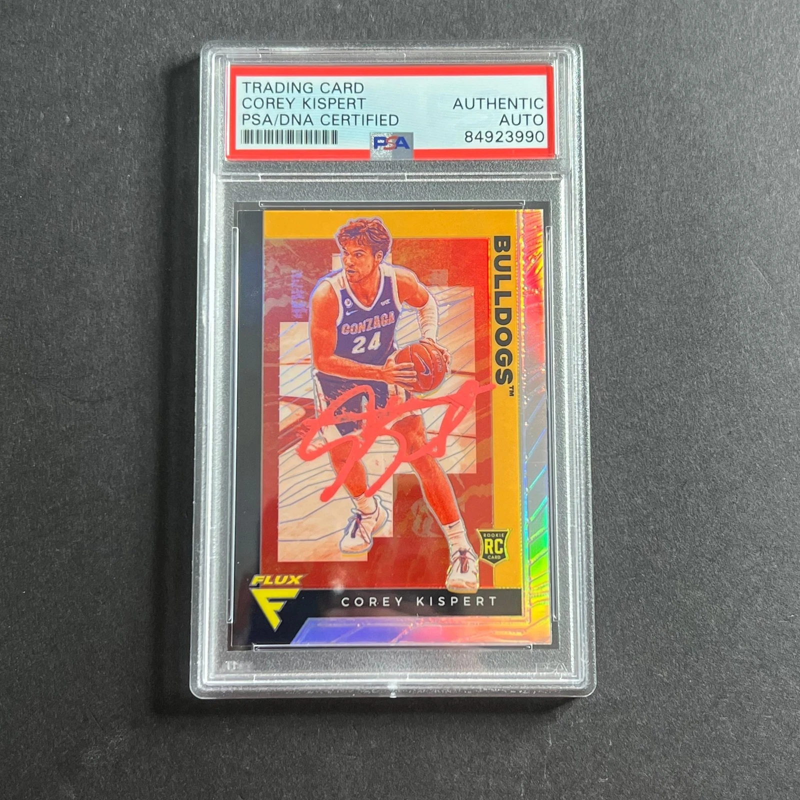 2021 Panini Chronicles Flux #233 COREY KISPERT Signed Card AUTO PSA Slabbed Gonz
