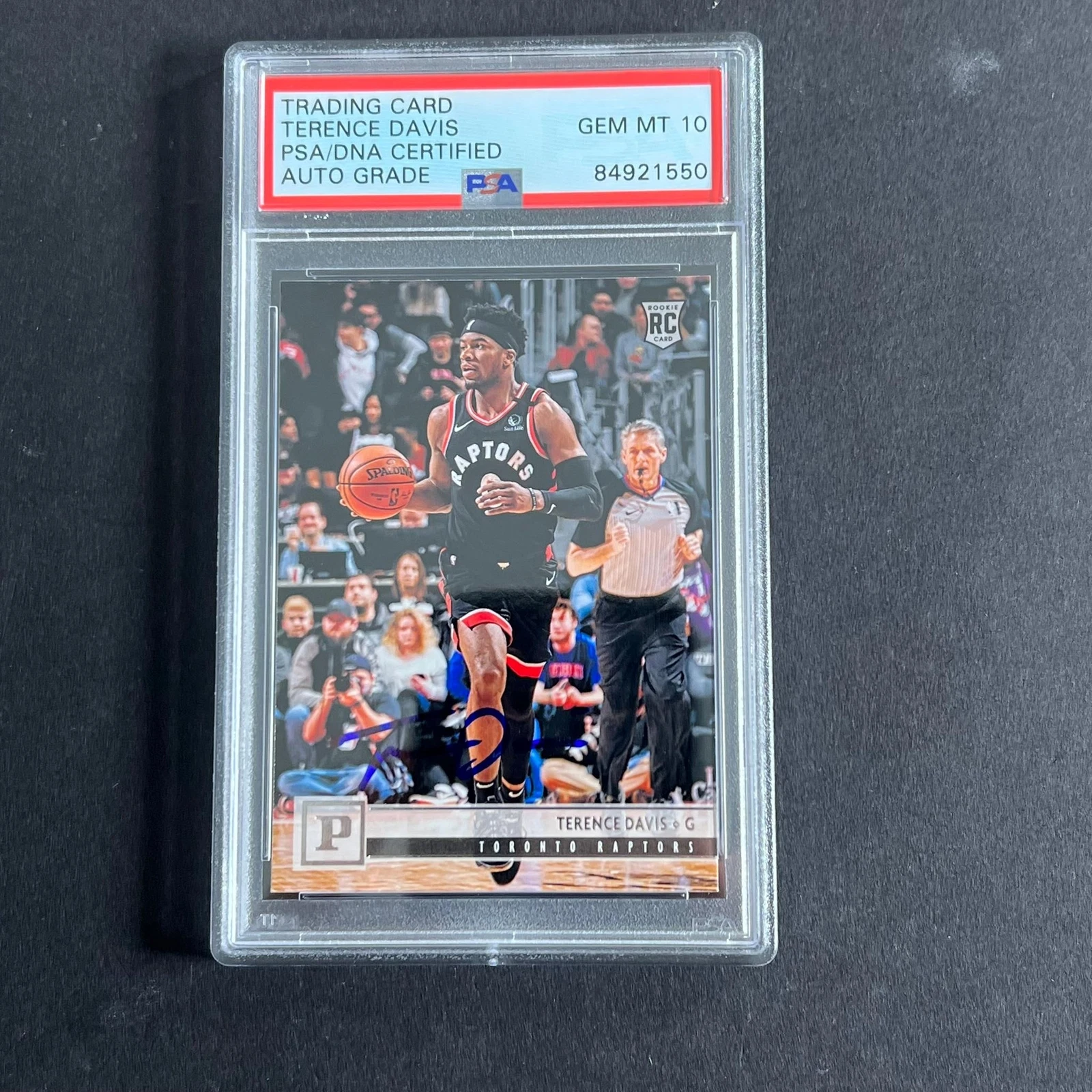 2019-20 Panini Chronicles #104 Terence Davis Signed Card AUTO PSA Slabbed RC Rap
