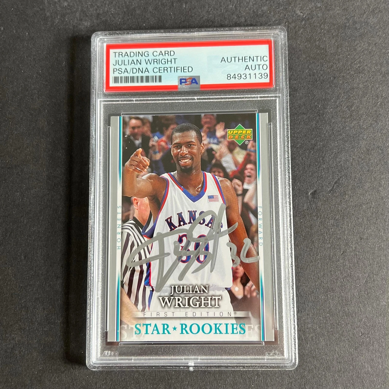 2007-08 UPPER DECK FIRST EDITION #213 JULIAN WRIGHT SIGNED AUTO PSA SLABBED RC H COLLECTIBLE MEMORABILIA