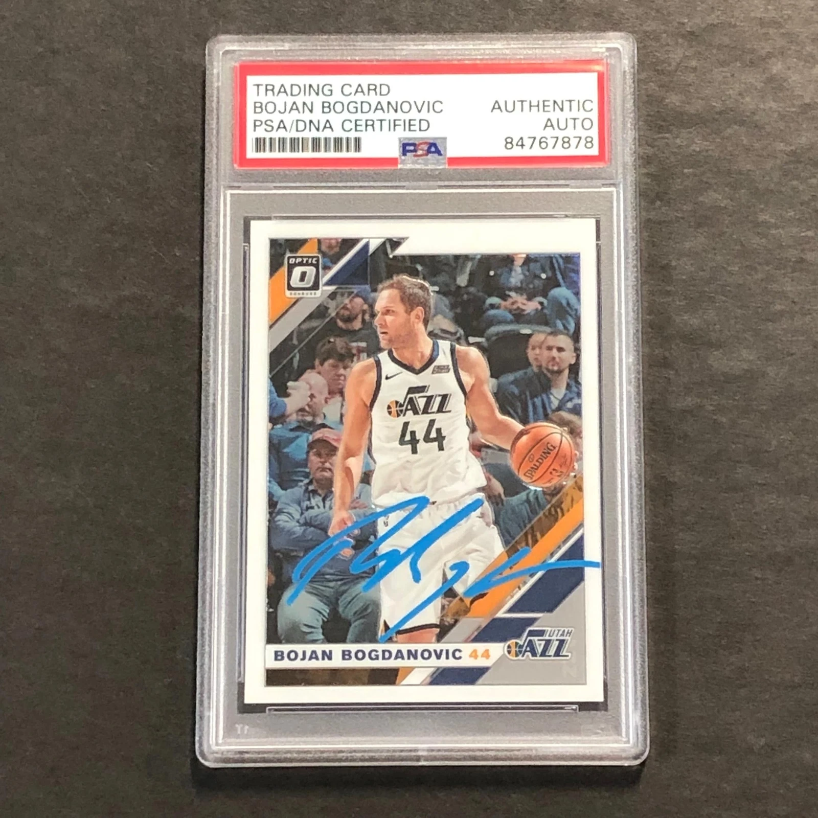 2019-20 Panini Optic #79 Bojan Bogdanovic Signed Card AUTO PSA Slabbed Jazz
