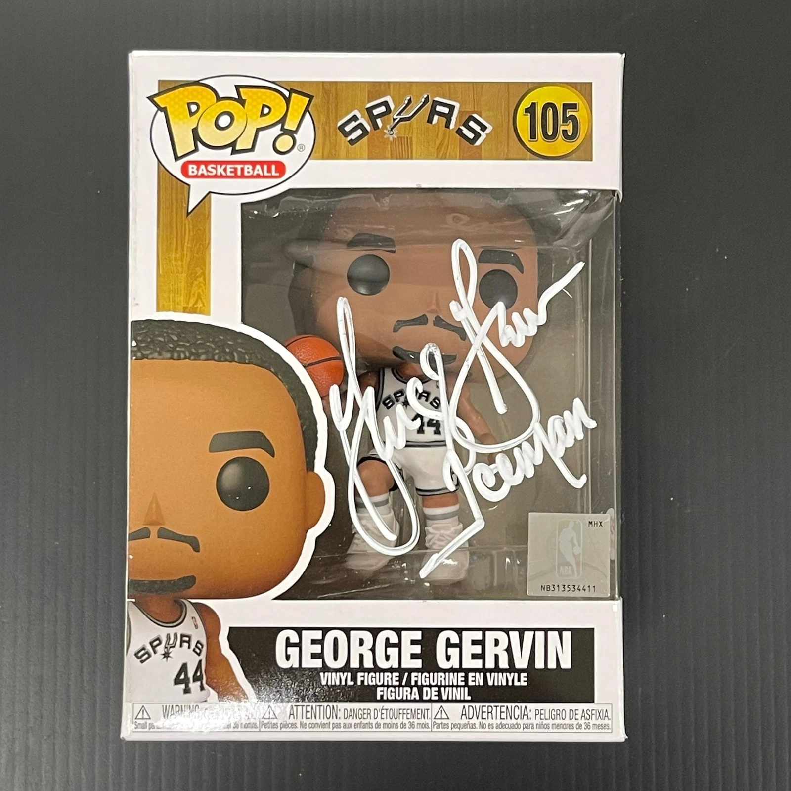 George Gervin Signed Funko Pop 