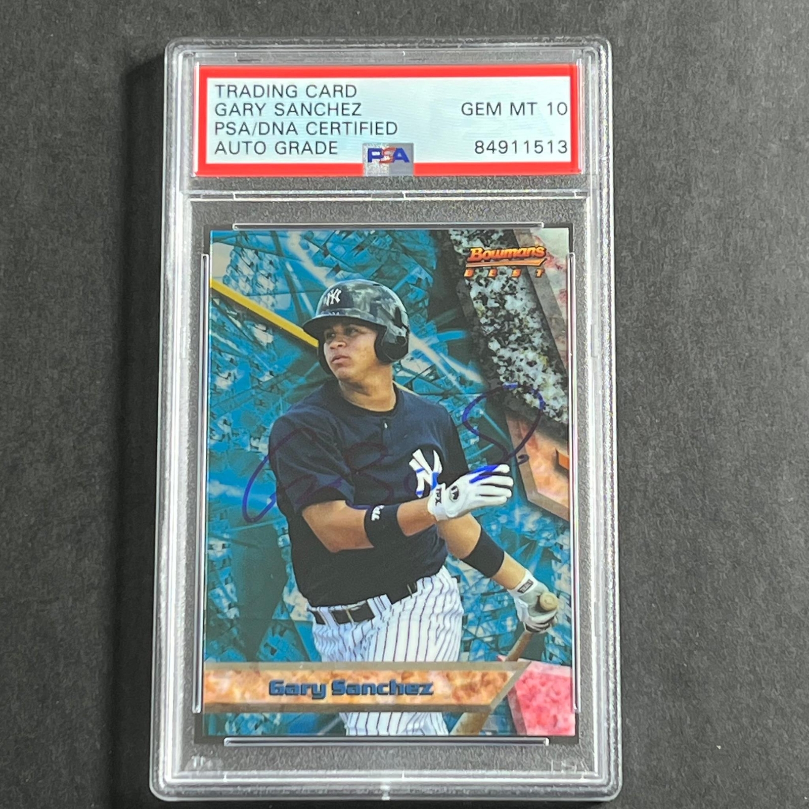 2011 Bowman Best #BBP19 Gary Sanchez Signed Card PSA Slabbed Auto Grade 10 Yanke
